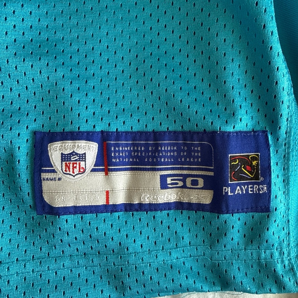 Reebok Teal and Black Men's Jersey - Picture 3 of 6